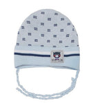 Baby Blue Beanie with Teddy Bear Patch 0-12 months | 42/019-BB