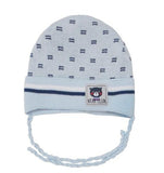 Baby Blue Beanie with Teddy Bear Patch 0-12 months | 42/019-BB