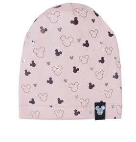 Light Pink Cotton Beanie with Mickey Mouse Pattern ~ 6-7 years | 44/118