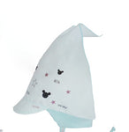 100% Cotton Summer Hat with Mouse Print, Visor and Chin Strap ~ 0-12 months | 44/265