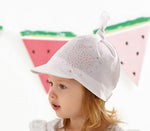 100% Cotton Summer Hat with Visor and Top Knot | 44/302