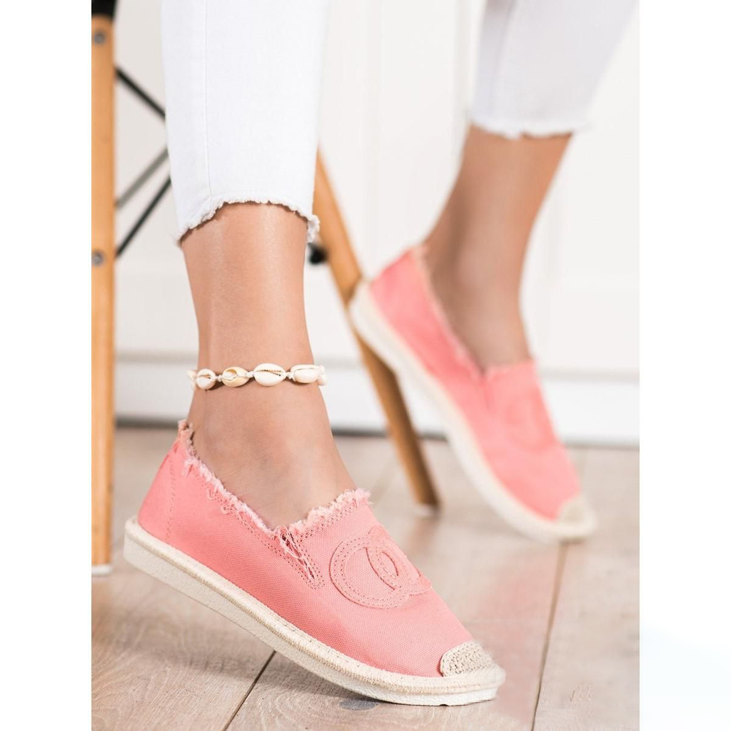 Peach espadrilles on sale
