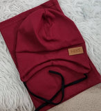 Toddler Tied Beanie with Patch and Tube Scarf Set 4-5 years | AMA-01