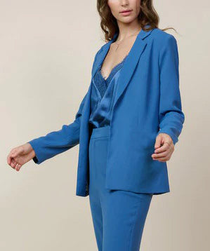 Blue Italian Blazer and Pants Set | 8AB1601-DB