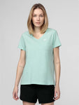 4F Womens' Mint V-neck T-shirt | TSD002-Mi