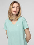 4F Womens' Mint V-neck T-shirt | TSD002-Mi
