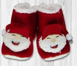 Red Santa Cute Soft Slippers with Non-Skid Sole | HAL-118