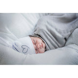 Effiki Powder Pink Bamboo Swaddle Hearts | 47769