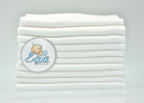 100% Cotton Classic White Baby Swaddle - Pielucha 110g/m2 | CH-048