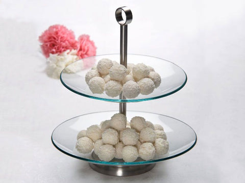 AMBITION LEILA Glass Cake Stand (~ 9.84 in) | 69894