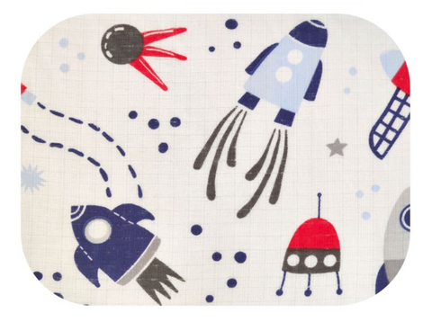Rocket Pattern Cotton Baby Swaddle - Pielucha | SSN-005