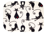 Black Cats Pattern Flannel Baby Swaddle - Pielucha | SSN-003