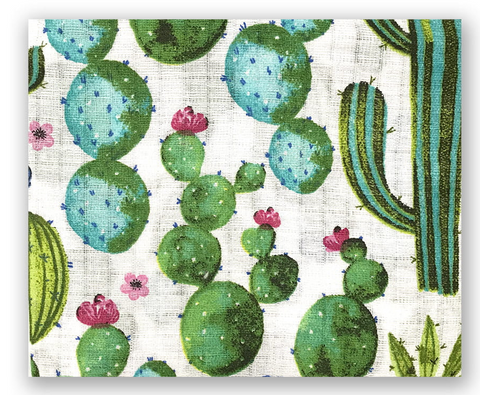 Cactus Pattern Cotton Baby Swaddle - Pielucha | SSN-004