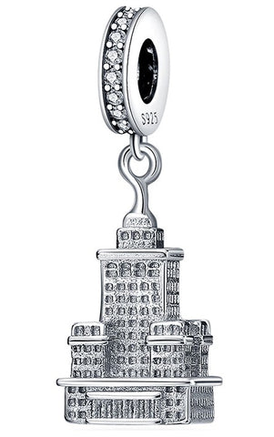 Sterling Silver 925 Pałac Kultury i Nauki Charm for Pandora Bracelet | PKN-1955