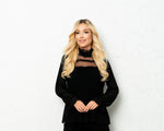 Elegant Black Pleated Shirt | BL-5728-2