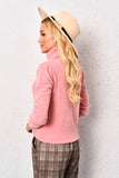 Powder Pink Turtleneck Sweater à la Alpaca | SW-1225