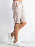 Men’s Beige Chino Shorts with Light Pattern | 275-SN