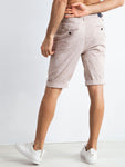 Men’s Beige Chino Shorts with Light Pattern | 275-SN