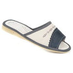 Women's White and Graphite Slippers | SD45E