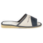 Women's White and Graphite Slippers | SD45E