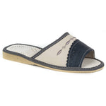 Women's White and Graphite Slippers | SD45E