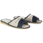Women's White and Graphite Slippers | SD45E