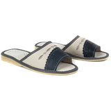 Women's White and Graphite Slippers | SD45E