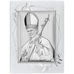 Silver Pope Saint John Paul II Souvenir - Jan Paweł II (5.70 in x 7.67 in ) | DS16FO