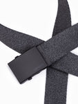 Graphite Men's Webbing Belt with Buckle | A647V1