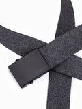 Graphite Men's Webbing Belt with Buckle | A647V1