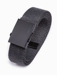 Graphite Men's Webbing Belt with Buckle | A647V1
