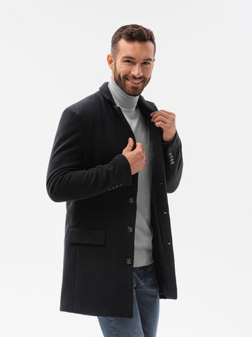 Men's Classic Coat with Buttons | C432-V3