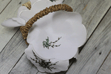 White Serviette with White Catkin Embroidery | EO-01