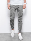 Men's Gray Jogger Sweatpants | 0P867-V15