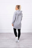 Hooded Sweatshirt with Barcode Print | 9147