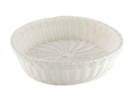 White Poly-rattan Basket | 4K0562