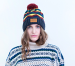 Adult Winter Pom-Pom Beanie with Perfect Match Patch  | 18336-1