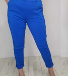 Italian-style Blue Pants with Belt | HAL-199-B
