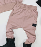 Girls' Dusty Pink Sweatpants | MIK-11
