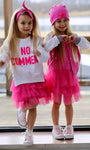 Girls' Pink Slip Petticoat Dress with Tulle | Q-017
