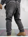 MIMI Graphite Boys' Super Soft Jeans Joggers | S-128-Gray