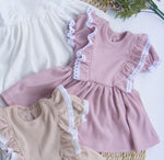 Baby Girl Light Pink Ruffed Dress | GAM-02