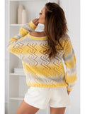 Yellow and Light Gray Sweater | ZYGZAK