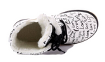Wojtyłko Girls' White Printed Insulated Ankle Boots | 5Z23025B
