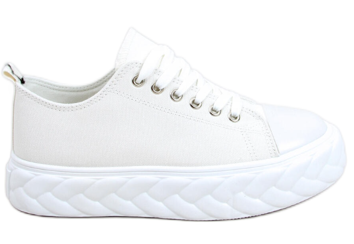 White Sneakers with Braided Sole | SE2904 – Luxahaus Beyond White Sneakers with Braided Sole | SE2904 – Luxahaus Beyond