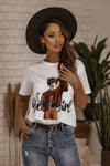 White Get it Girl Graphic T-shirt | 13
