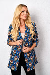 Blue Patterned Blazer | MA-057