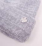 YO! Girls' Light Gray Double Pom-Pom Beanie ~ 2-6 years | CZ-299