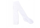 YO! Girl's White Cotton 40 Denier Tights | RAB-0002U