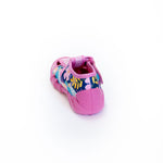 Befado Pink School Slippers with Floral Print | 190P097